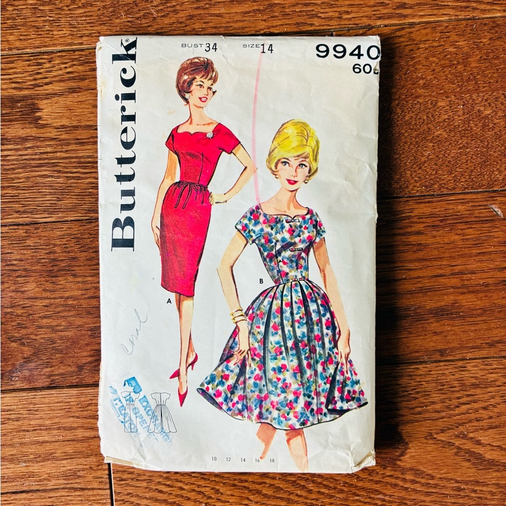 Butterick Women's Floral Midi Dress Sewing Pattern